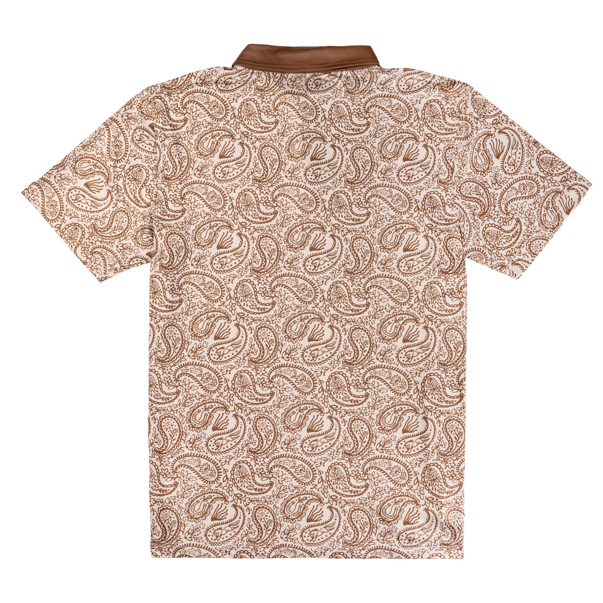 High Noon Performance Polo - Wildrose Paisley - Ochre
