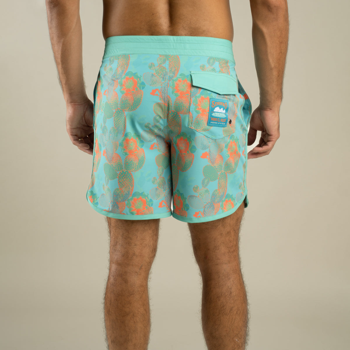 Point Bar Boardshort - Nopal Cosmico - Verde Vivo
