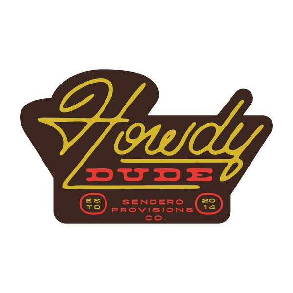 Howdy Dude Sticker