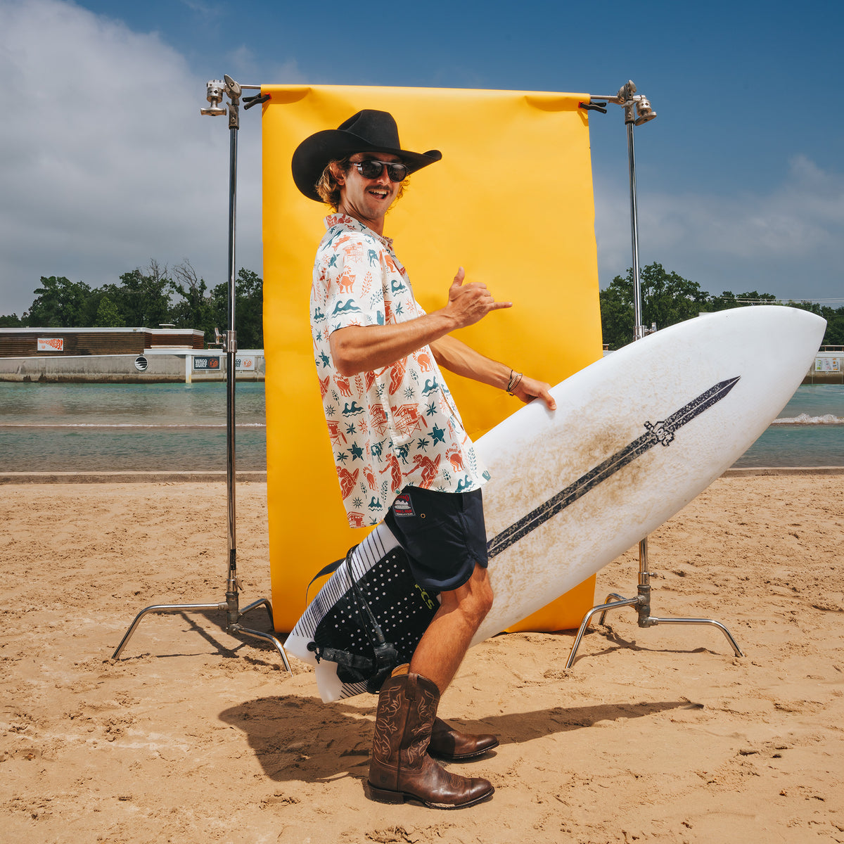 City Slicker Button Up Short Sleeve - Texas Surf