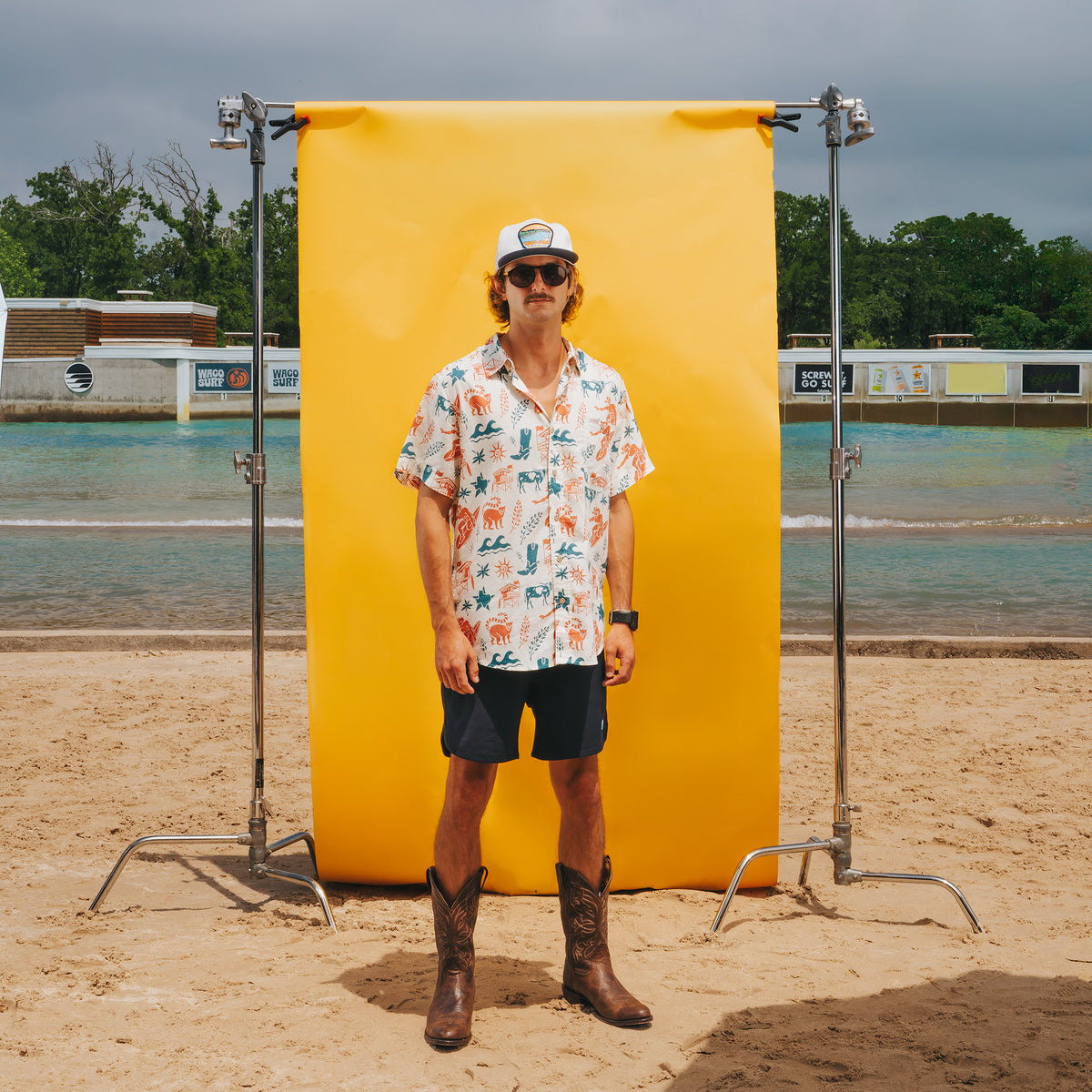 City Slicker Button Up Short Sleeve - Texas Surf