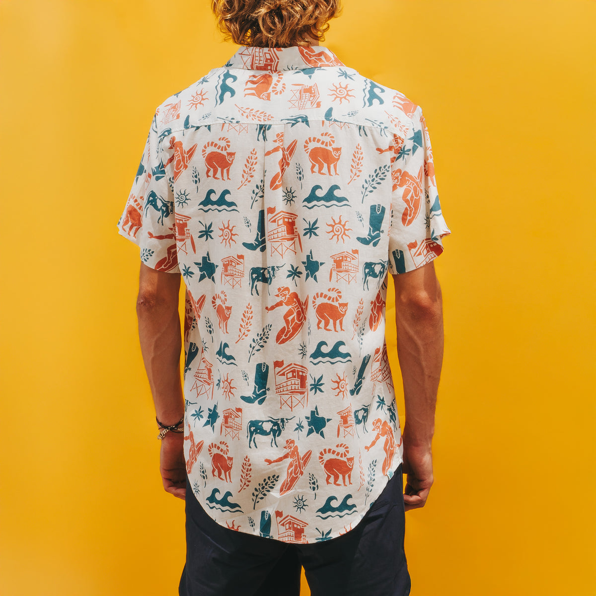 City Slicker Button Up Short Sleeve - Texas Surf