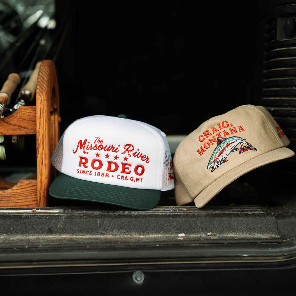 Missouri River Rodeo Hat - White/Green