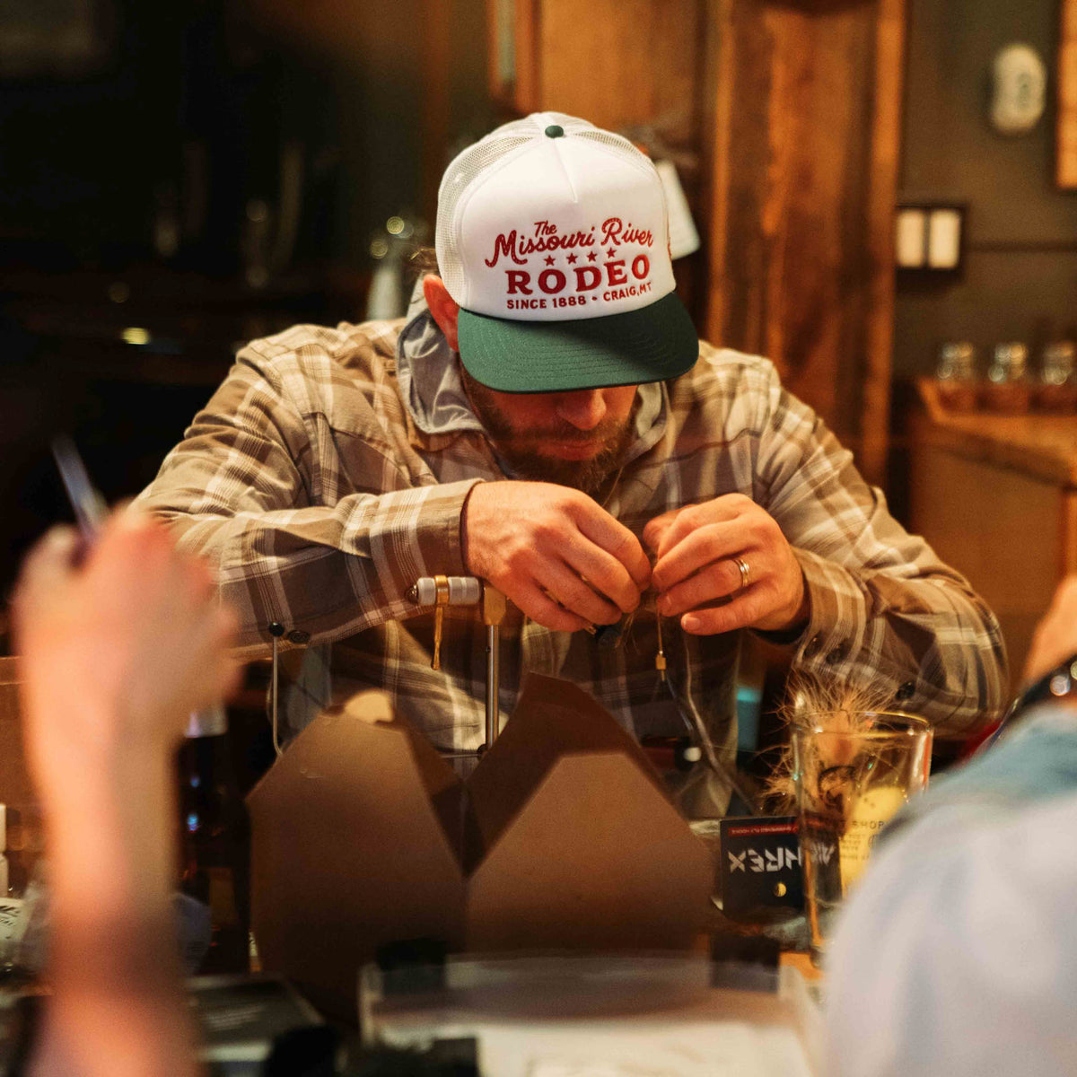 Missouri River Rodeo Hat - White/Green
