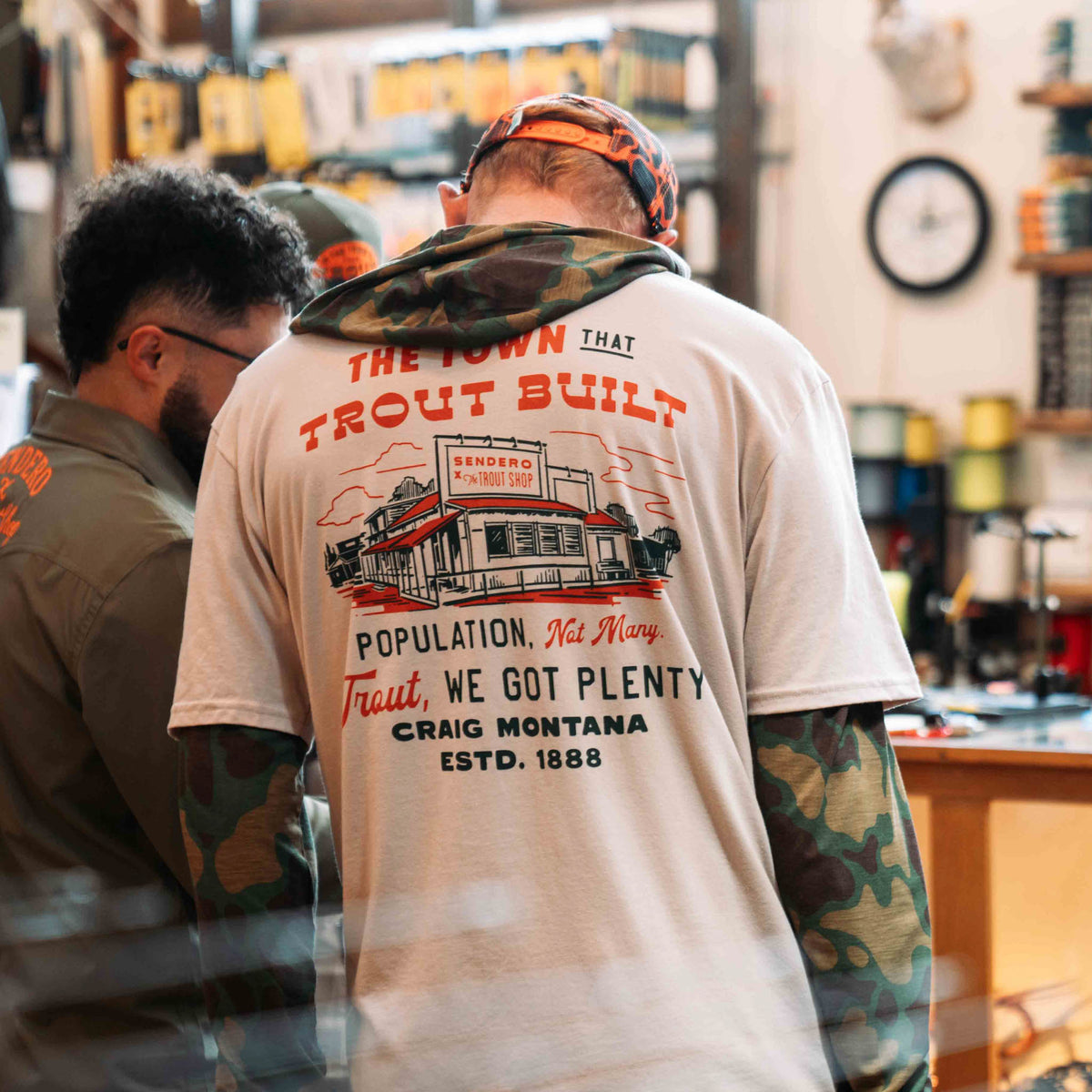 Trout Built T-Shirt - Sand