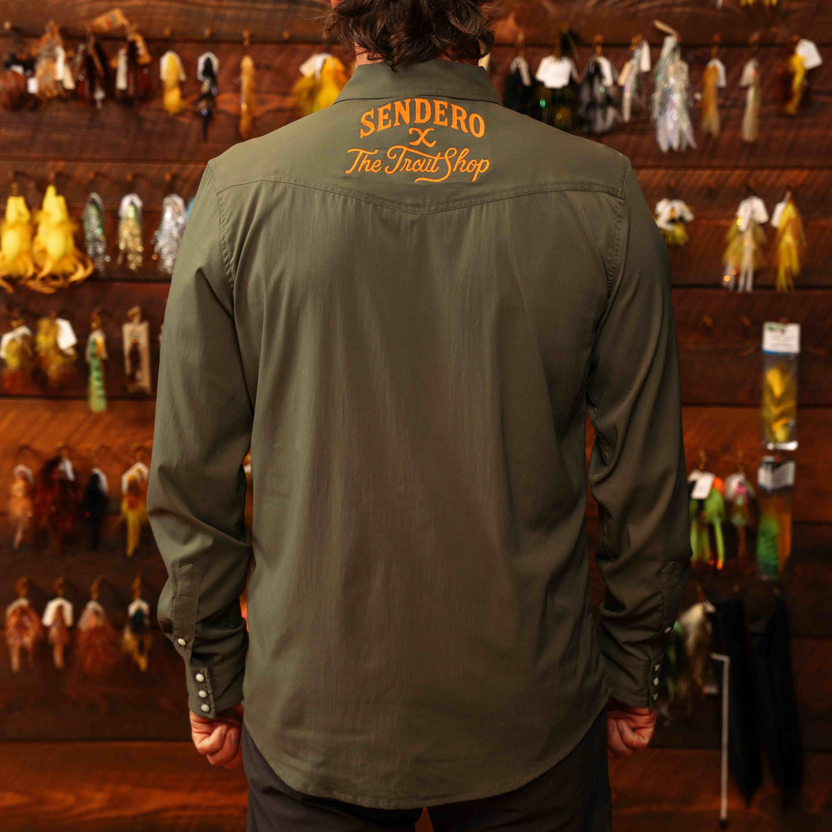 Confluence Tech Long Sleeve Shirt -Trout Shop - Desert Sage