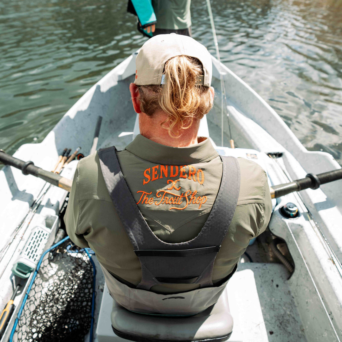 Confluence Tech Long Sleeve Shirt -Trout Shop - Desert Sage