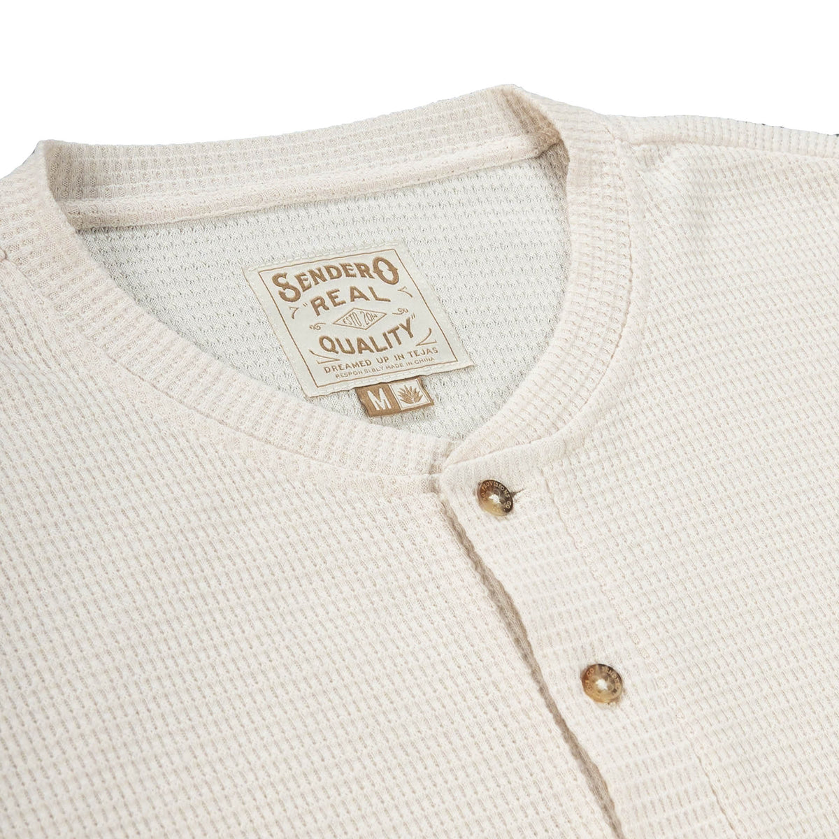 The Maverick Henley - Vintage White