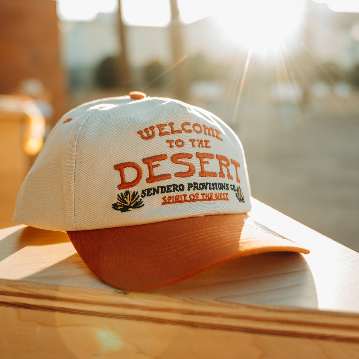Welcome to the Desert Hat - Cream/Orange