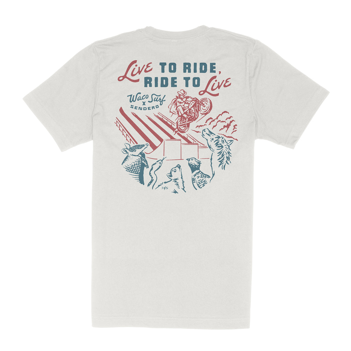 Sendero x Waco Surf Live to Ride T-Shirt