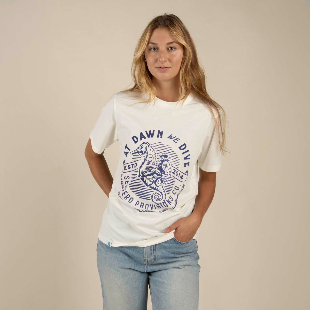 We Dive T-Shirt - Vintage White
