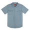 The Wyatt Pearl Snap Short Sleeve Solid Shirt - Washed Indigo Chambray