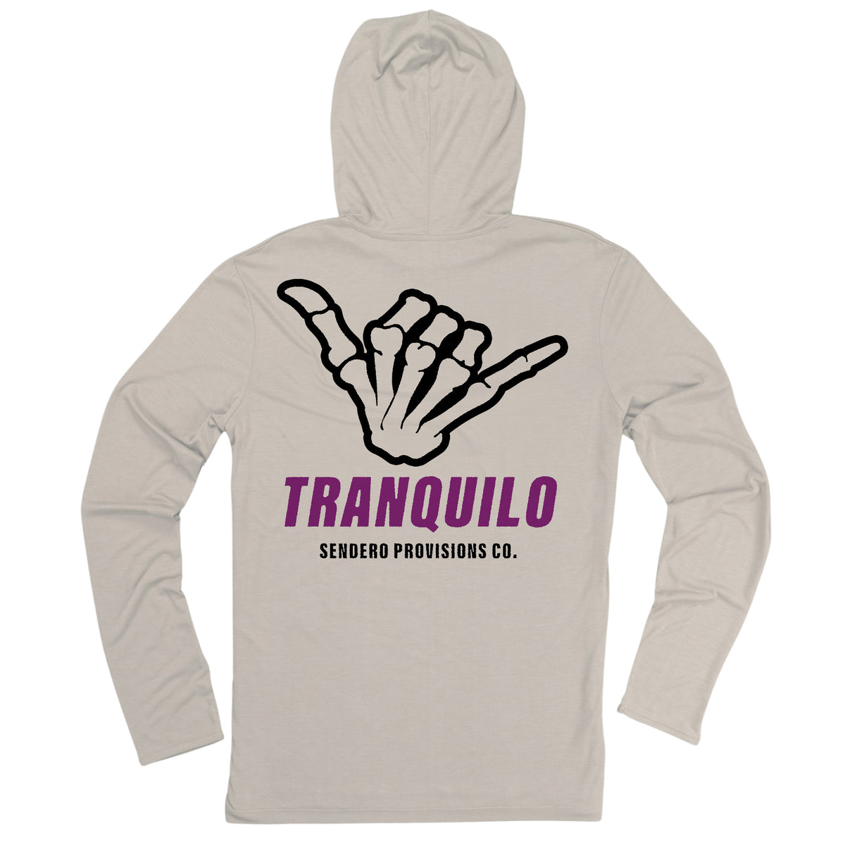 Yucatan Bamboo Hoodie Tech Shirt - Willamette Gray Print