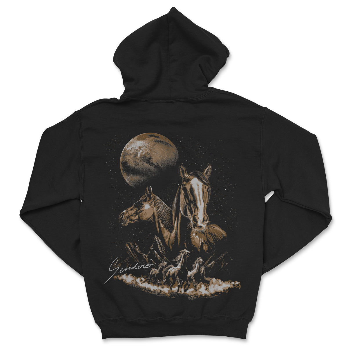 Midnight Riders Hoodie - Vintage Black