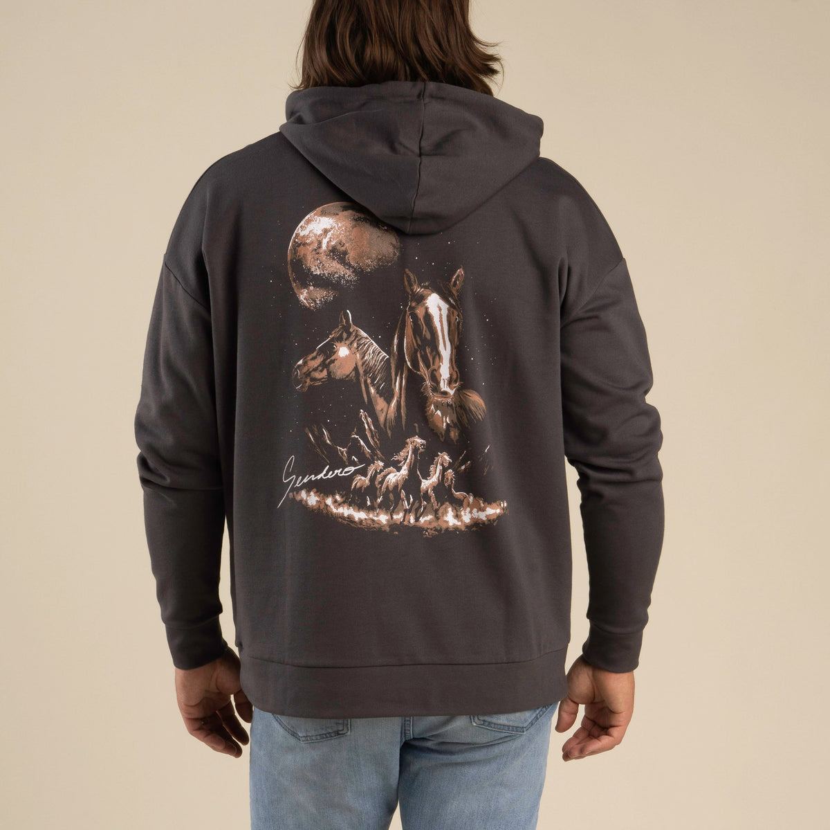 Midnight Riders Hoodie - Vintage Black