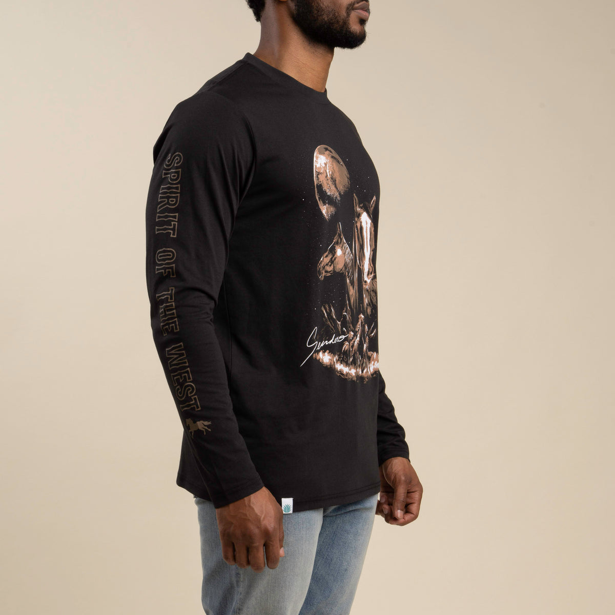 Midnight Riders Long Sleeve T-Shirt - Black