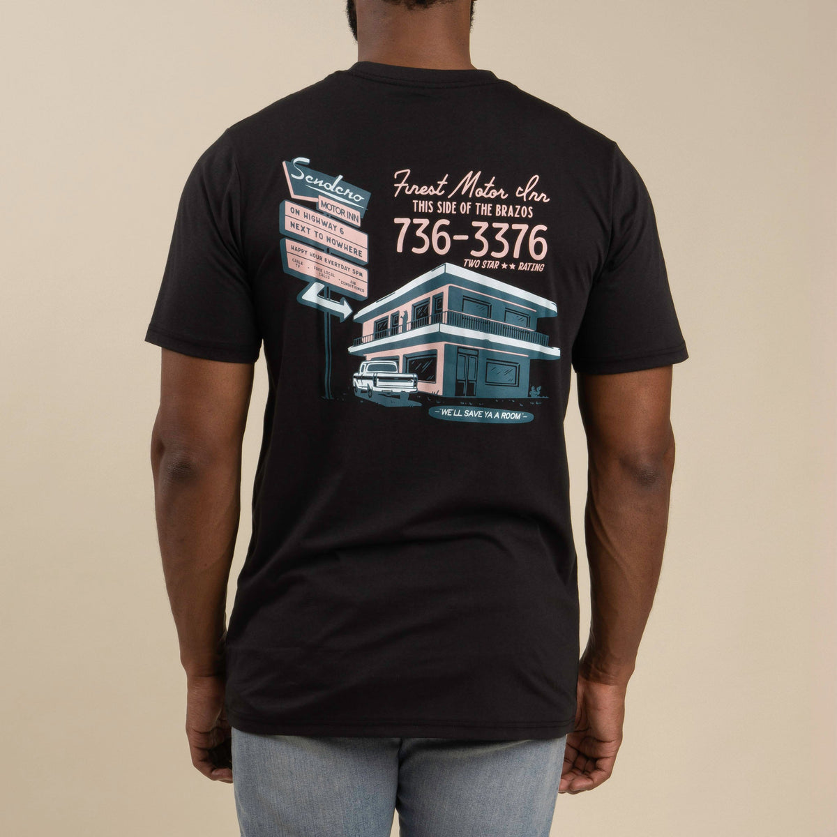 Motor Inn T-Shirt - Black