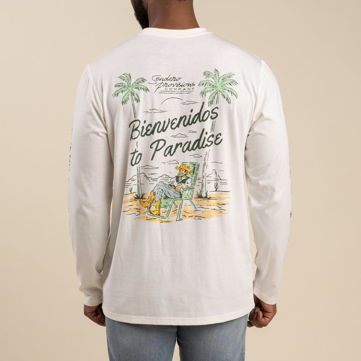 Oasis Long Sleeve T-Shirt - Vintage White