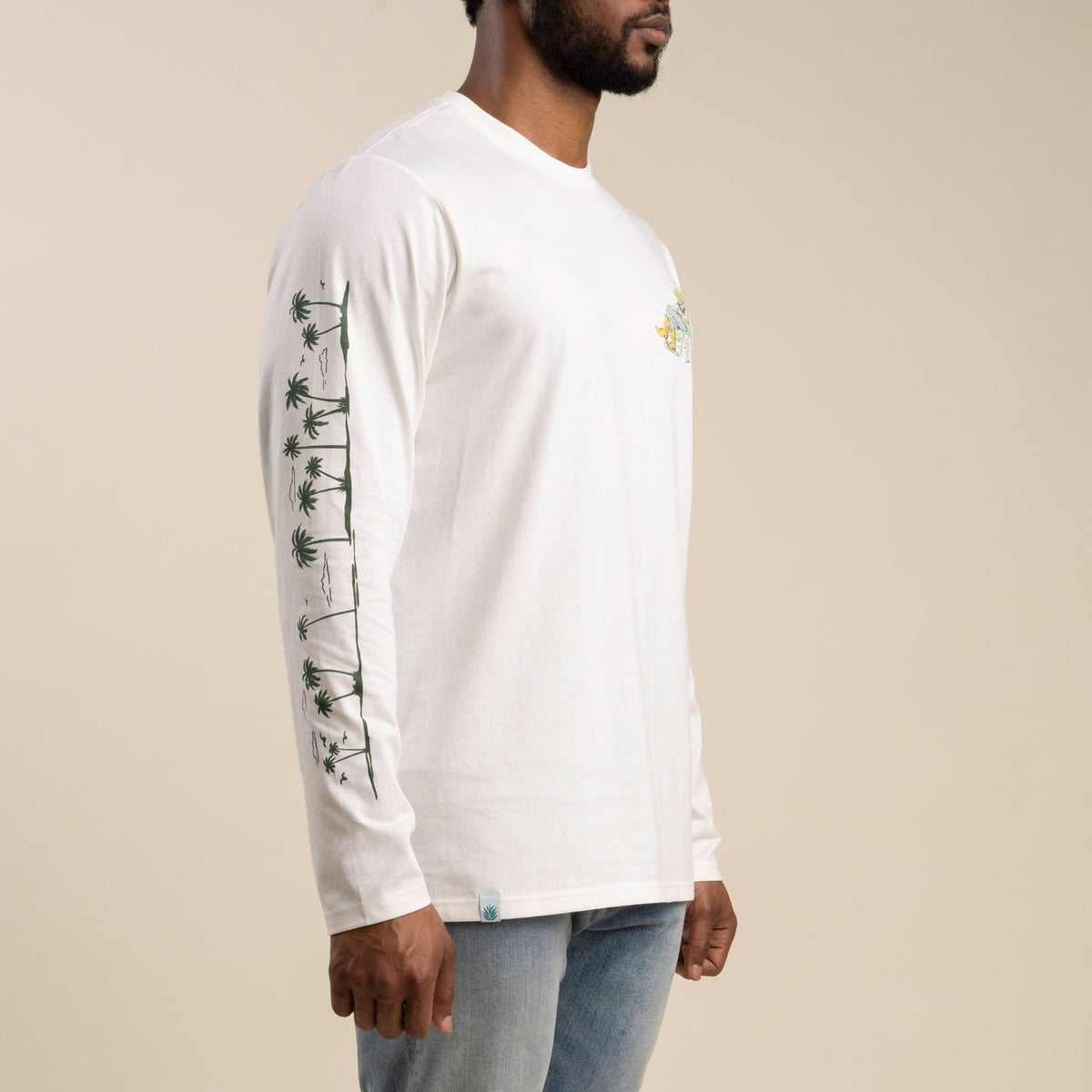 Oasis Long Sleeve T-Shirt - Vintage White