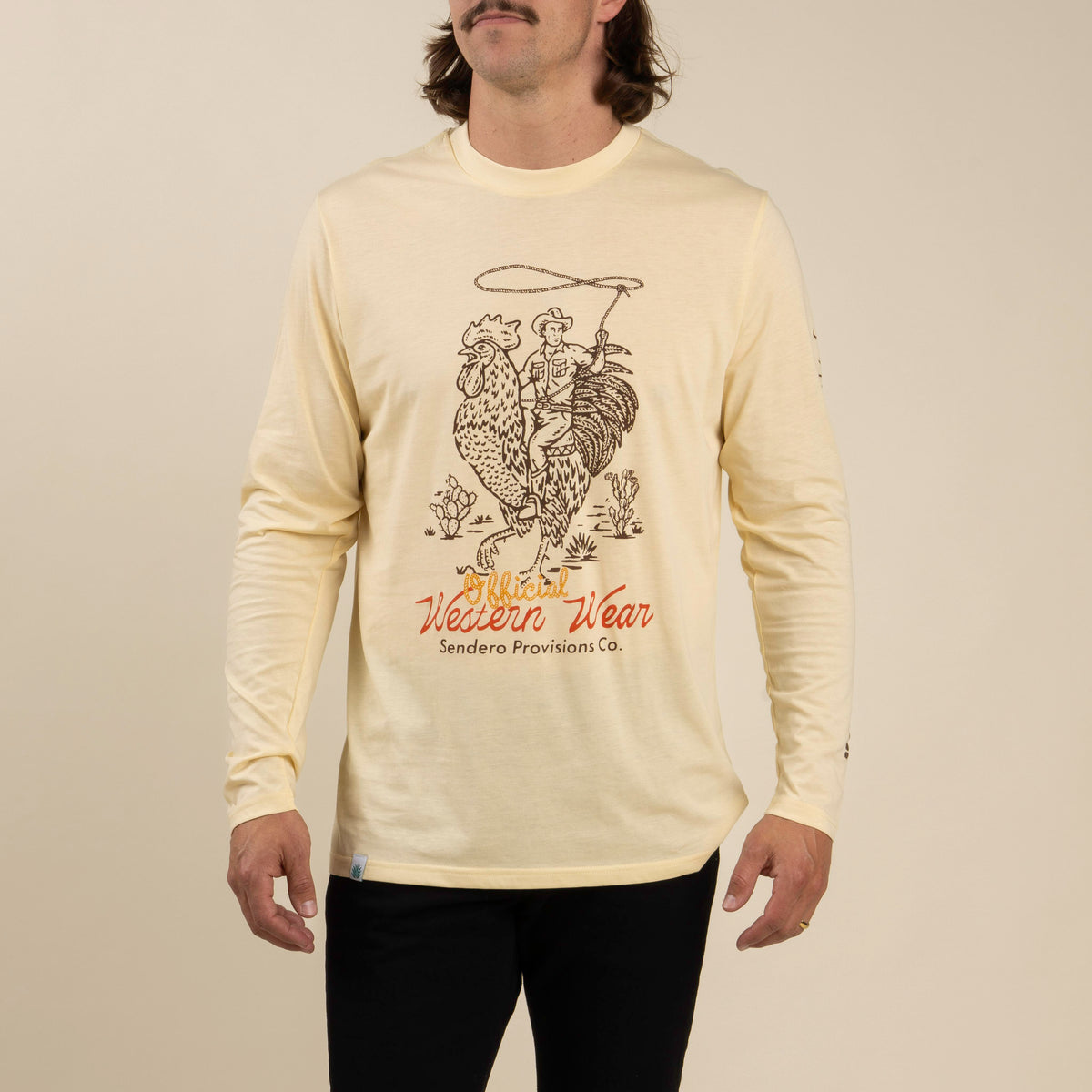 Official Western Long Sleeve T-Shirt - Cream