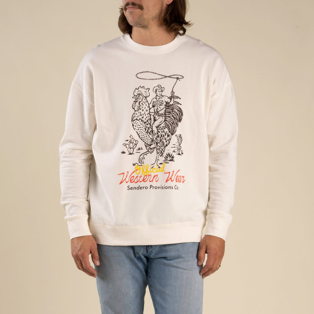 Official Western Sweatshirt - Vintage White