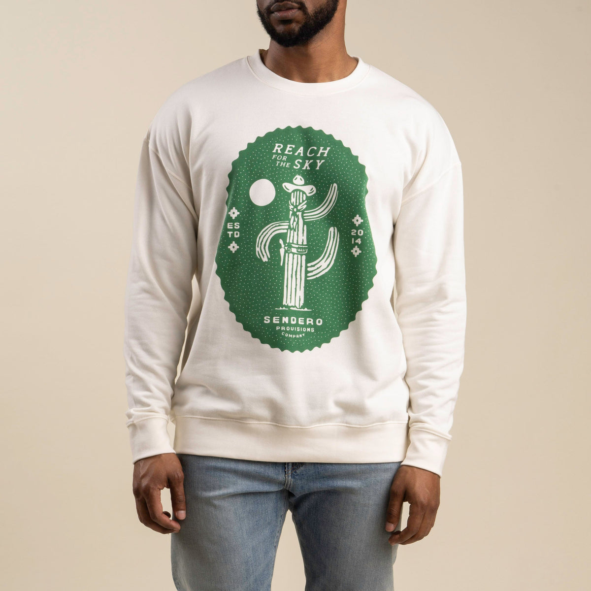 Reach for the Sky Sweatshirt - Vintage White