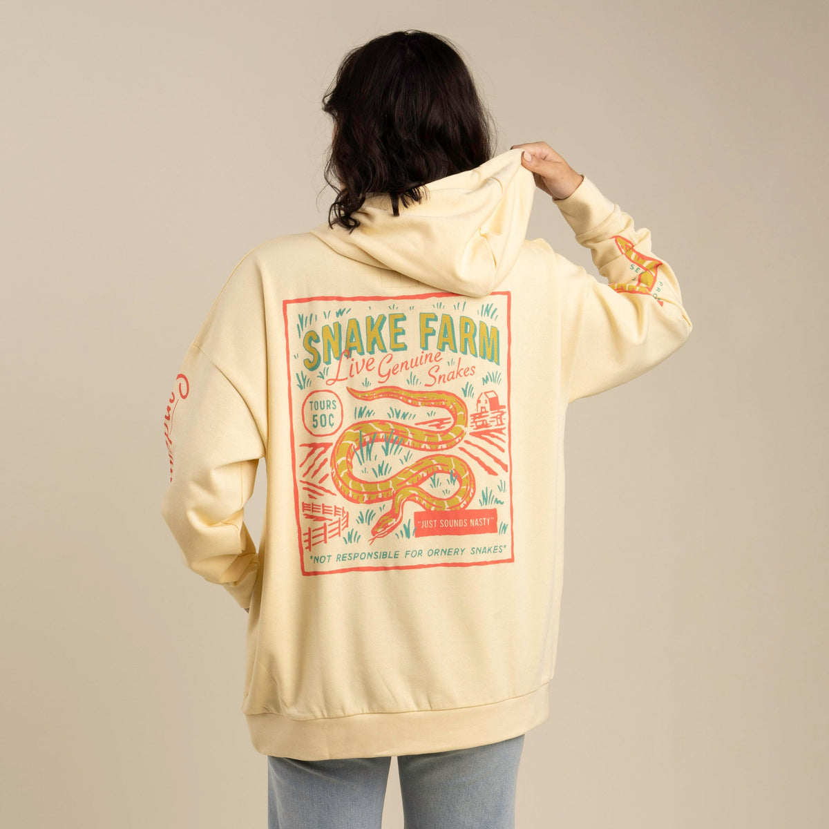 Snake Farm Hoodie - Cream