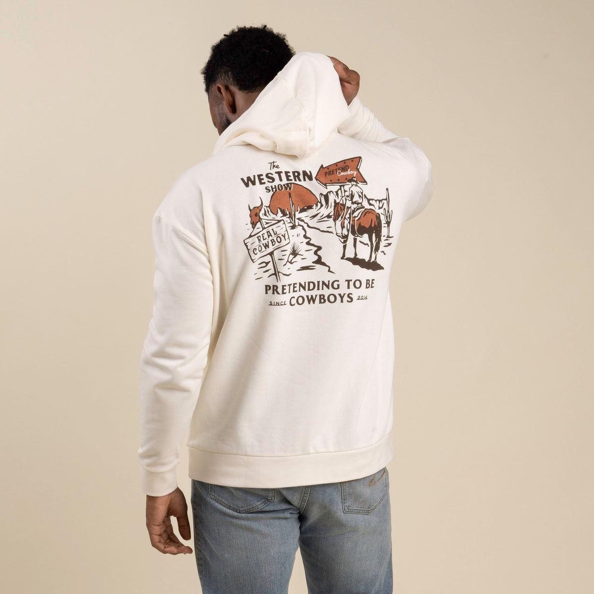 Western Show Hoodie - Vintage White
