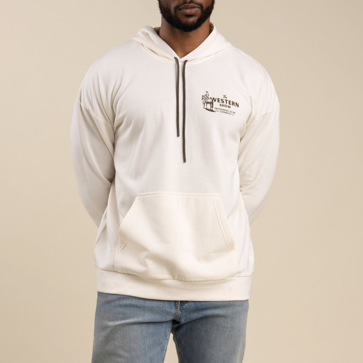 Western Show Hoodie - Vintage White