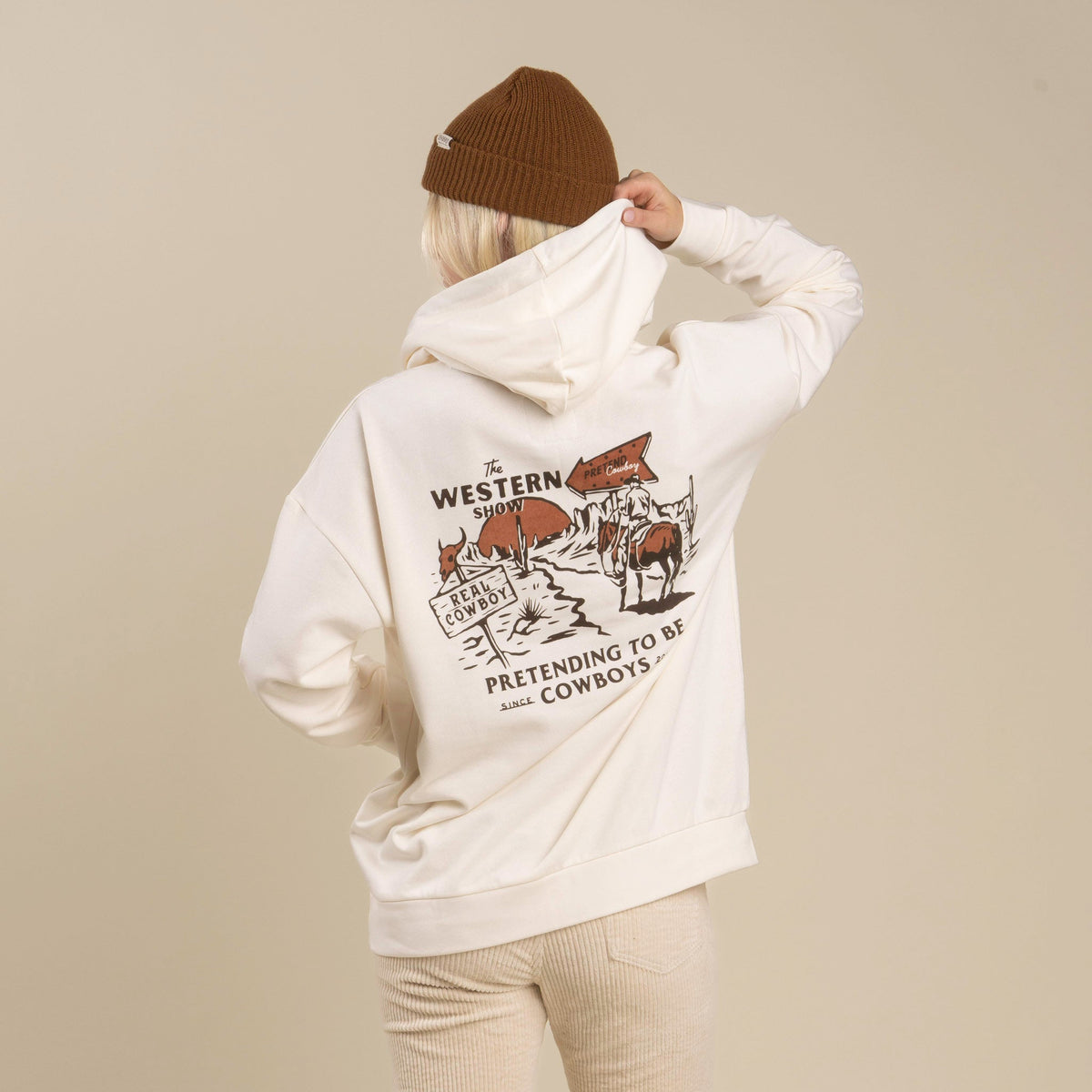 Western Show Hoodie - Vintage White