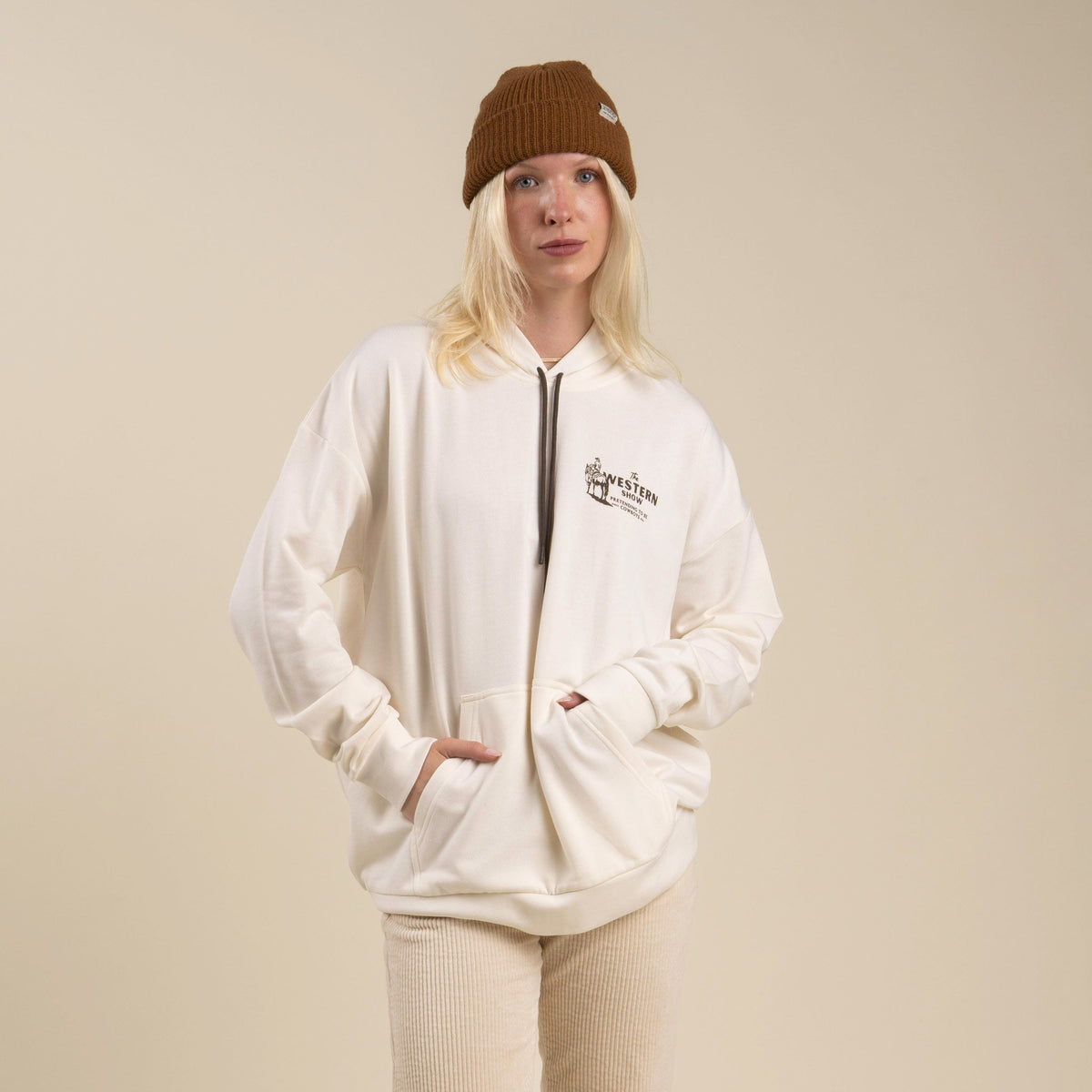 Western Show Hoodie - Vintage White