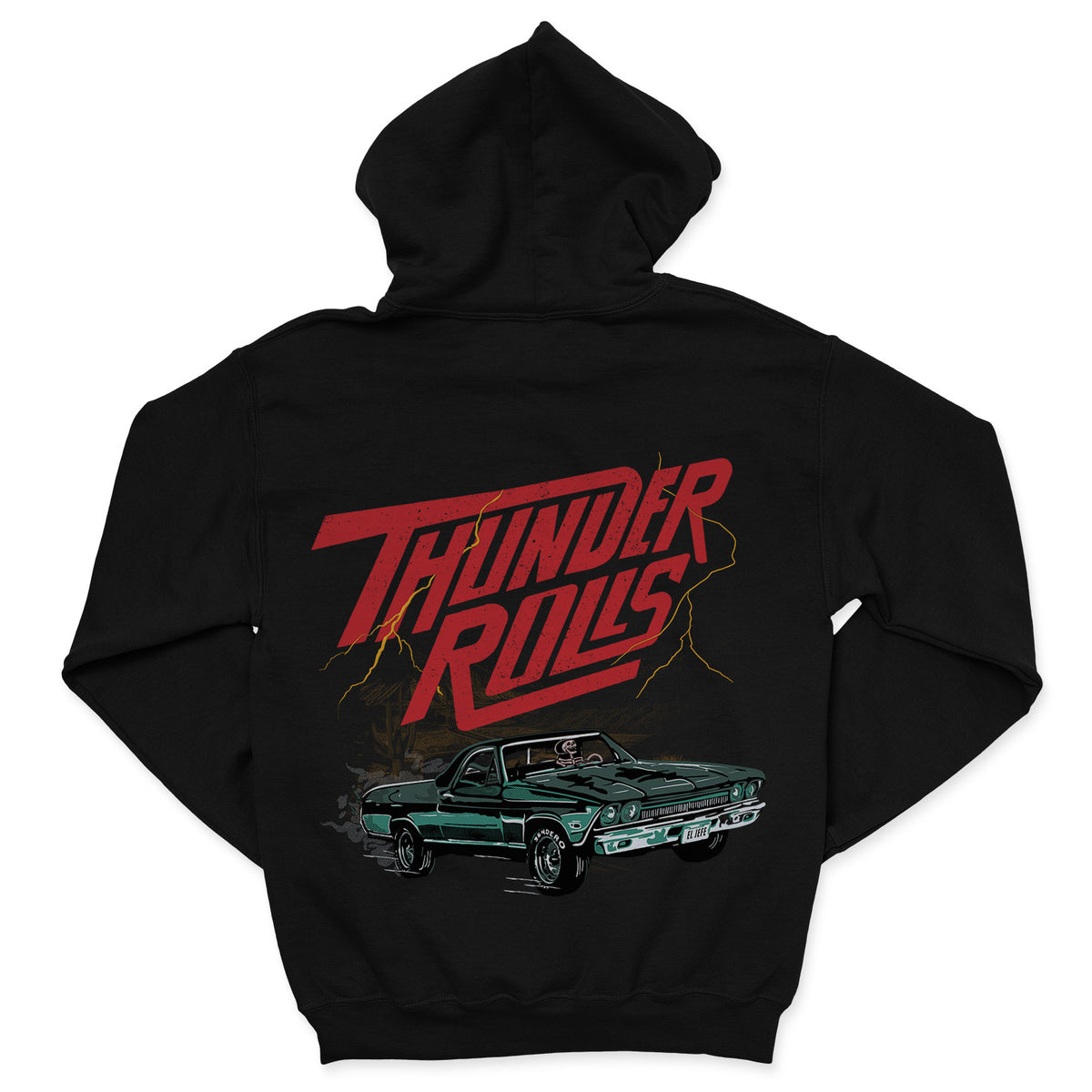 Thunder Rolls Hoodie - Black