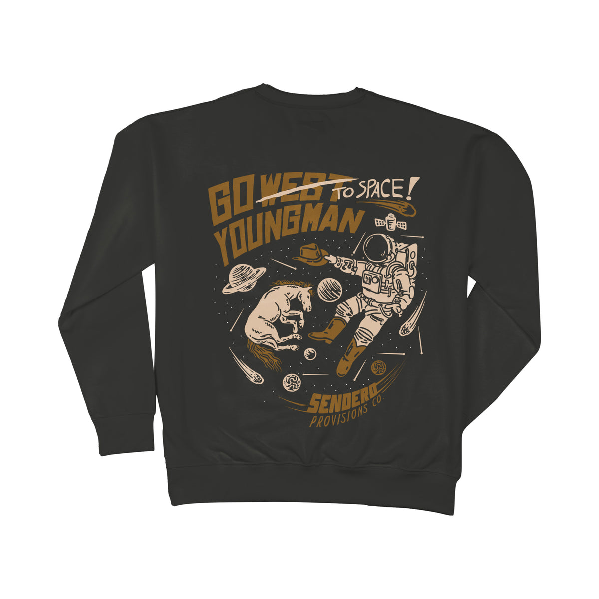 To Space Sweatshirt - Black