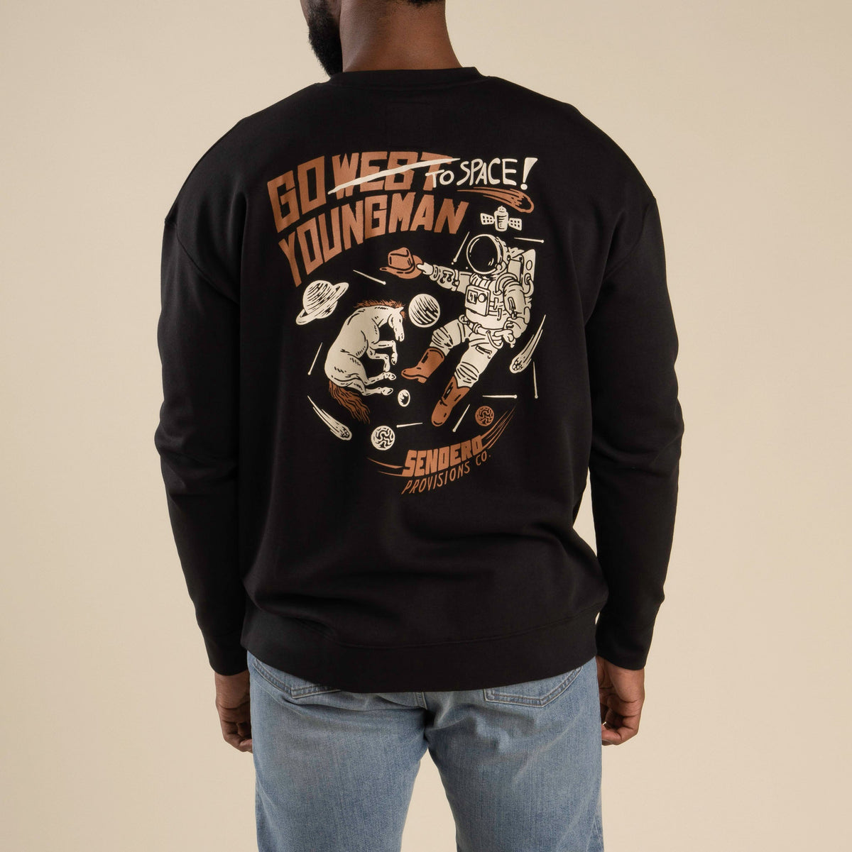 To Space Sweatshirt - Black