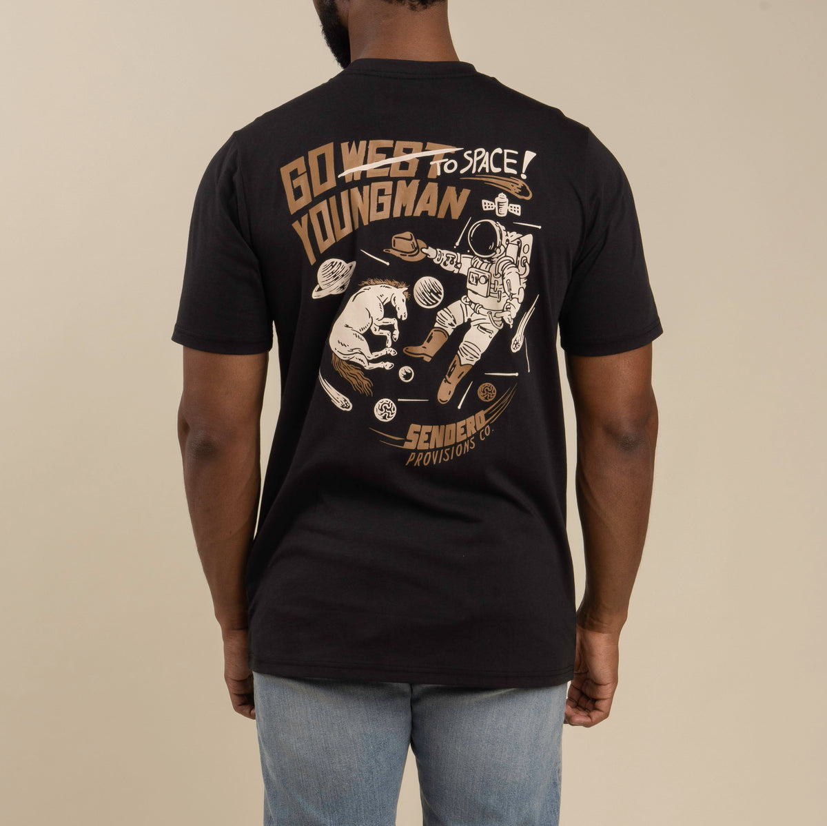 To Space T-Shirt - Black