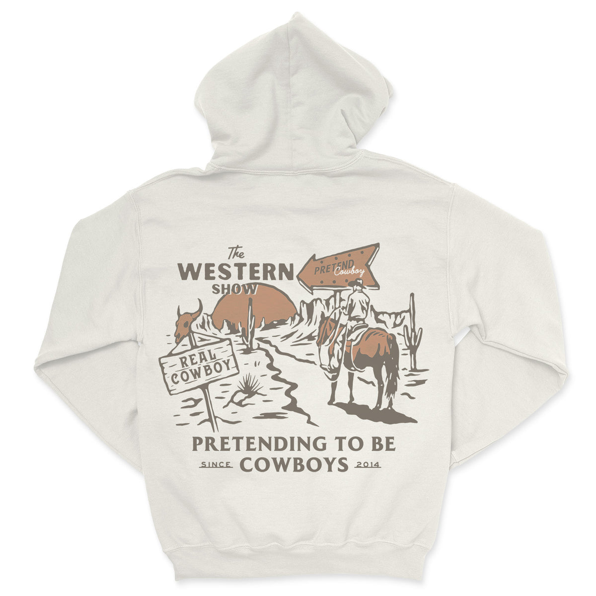 Western Show Hoodie - Vintage White
