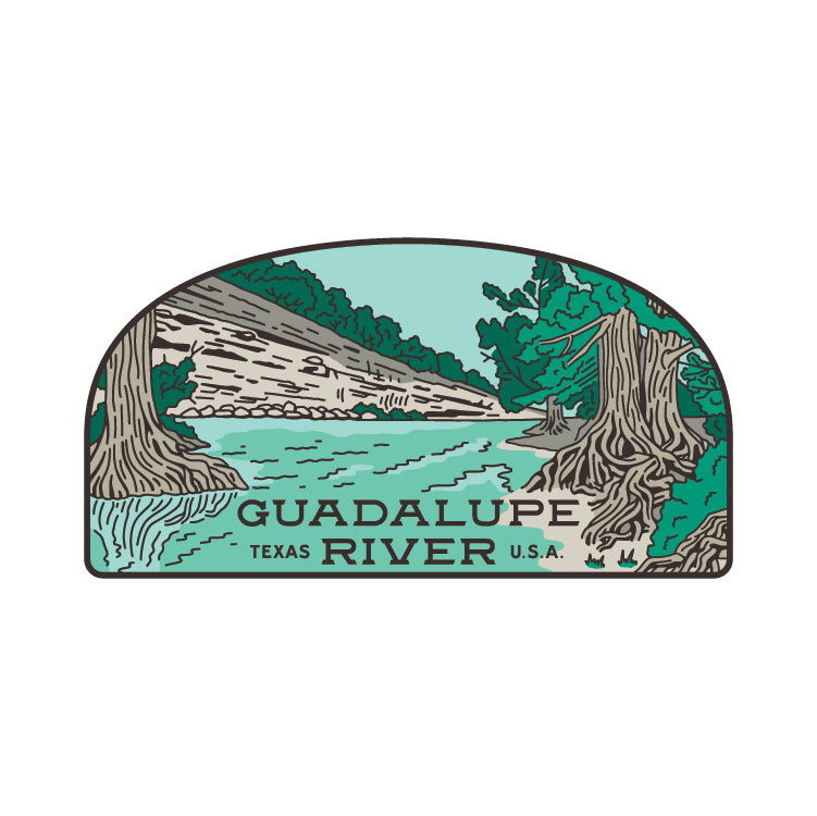 Guadalupe River Sticker – Sendero Provisions Co.