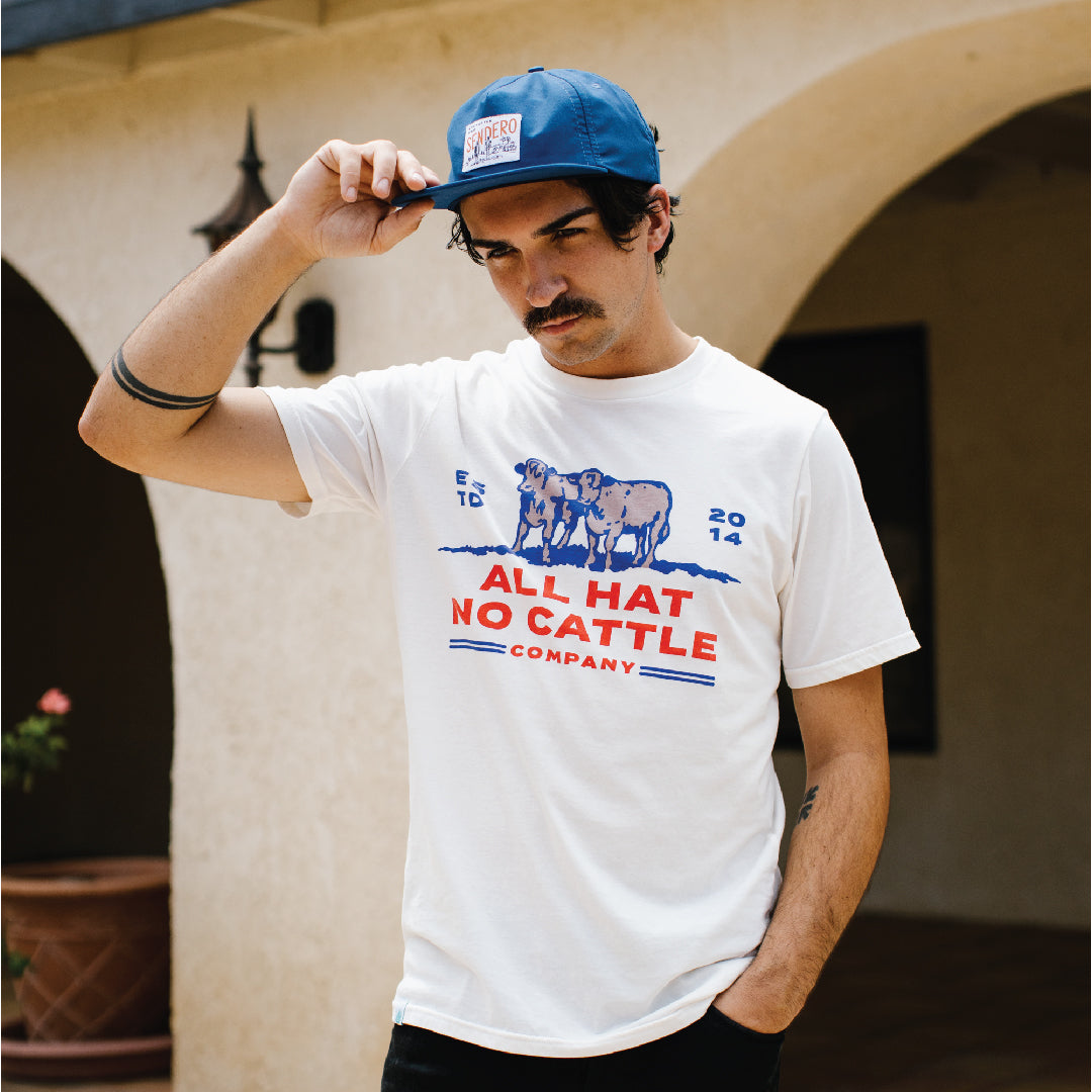 All Hat No Cattle T-Shirt - Vintage White