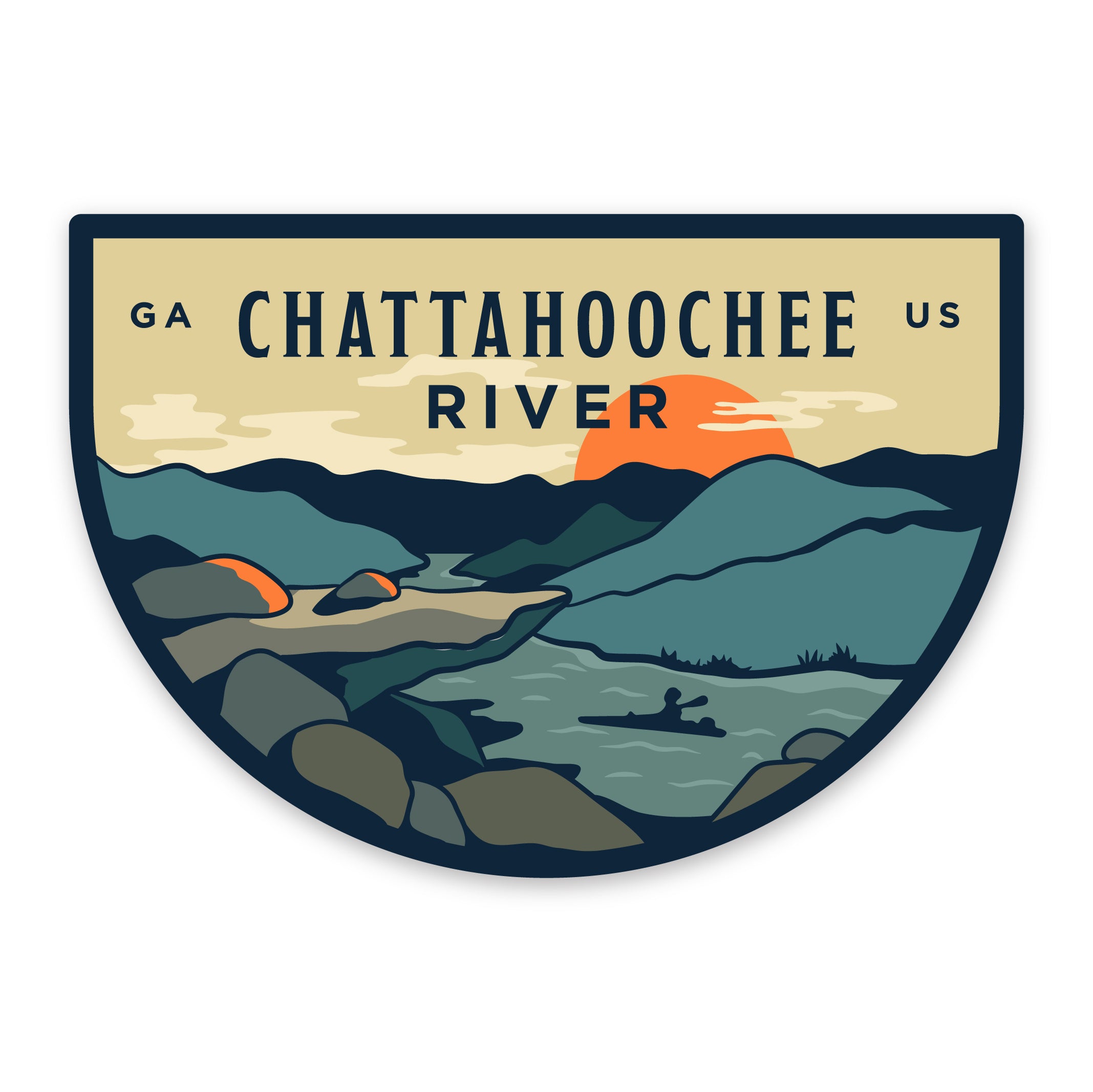Chattahoochee River Sticker – Sendero Provisions Co.