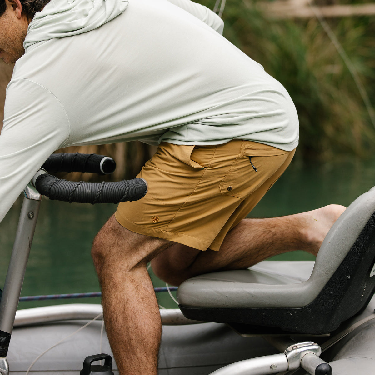 Bajada Hybrid Shorts - Desert Khaki