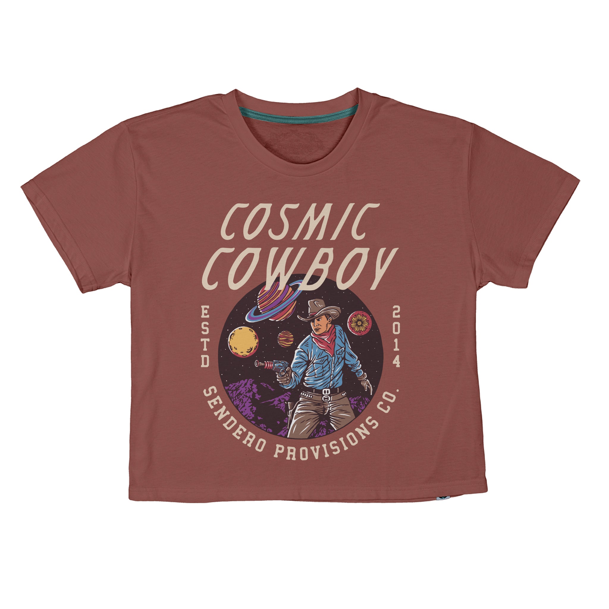 Cosmic Cowboy Women's Crop Tee