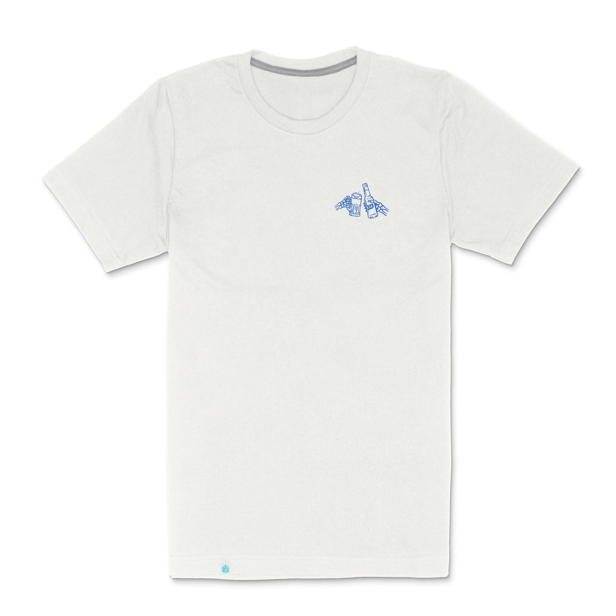 Shootin' Hand Salud T-Shirt - Vintage White