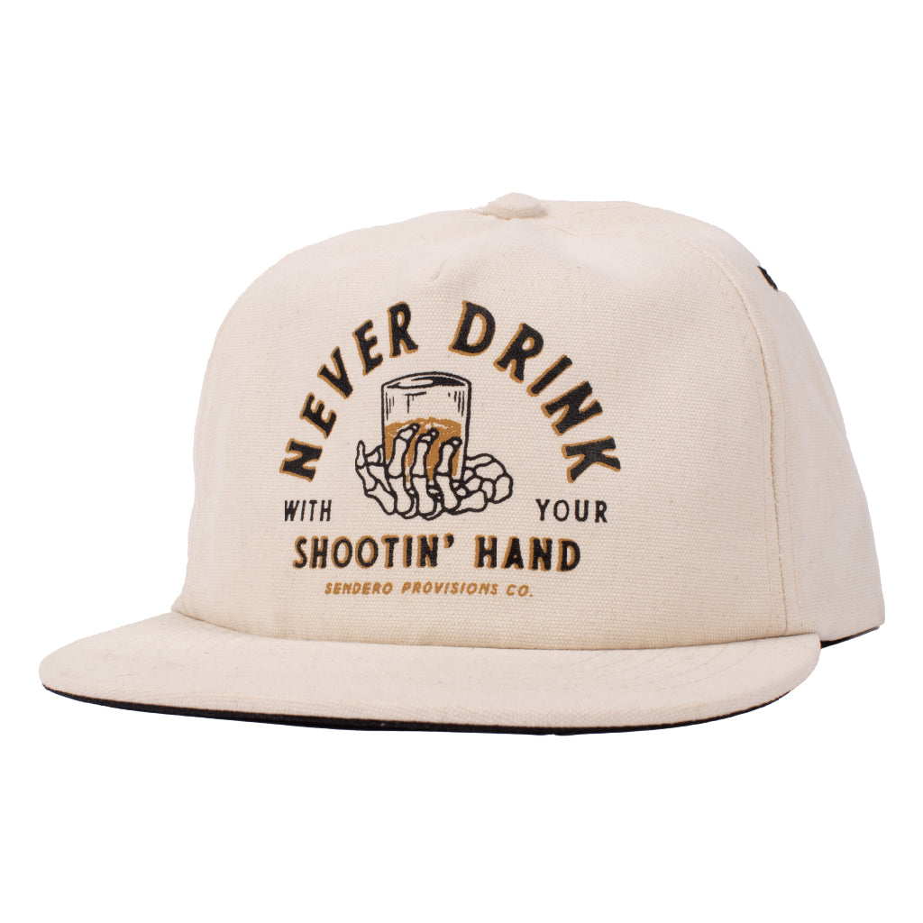 Shootin' Hand Hat - White