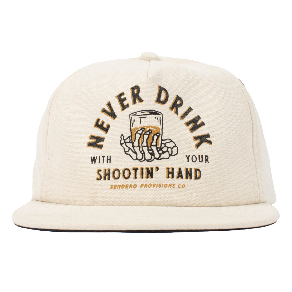 Shootin' Hand Hat - White