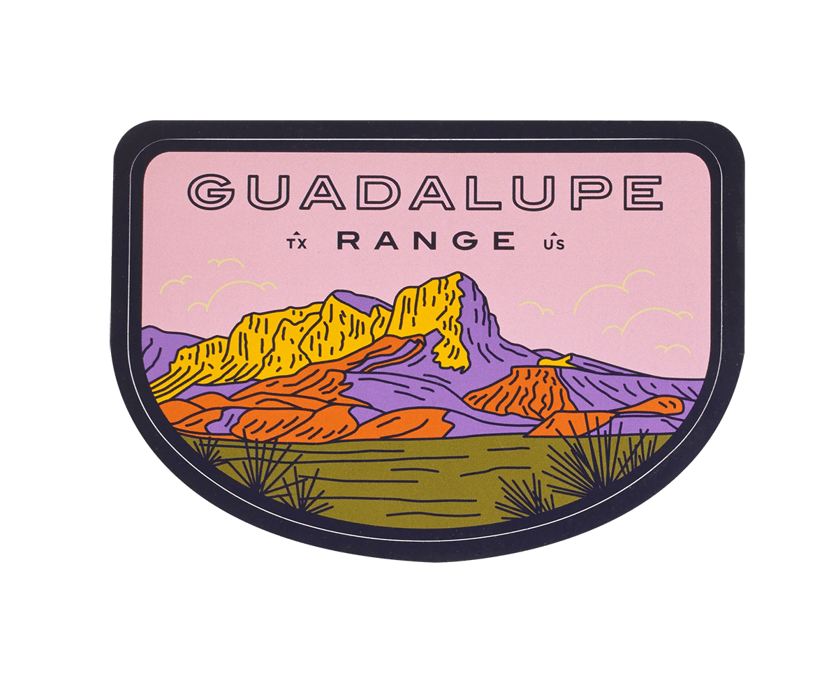 Guadalupe Range Sticker – Sendero Provisions Co.